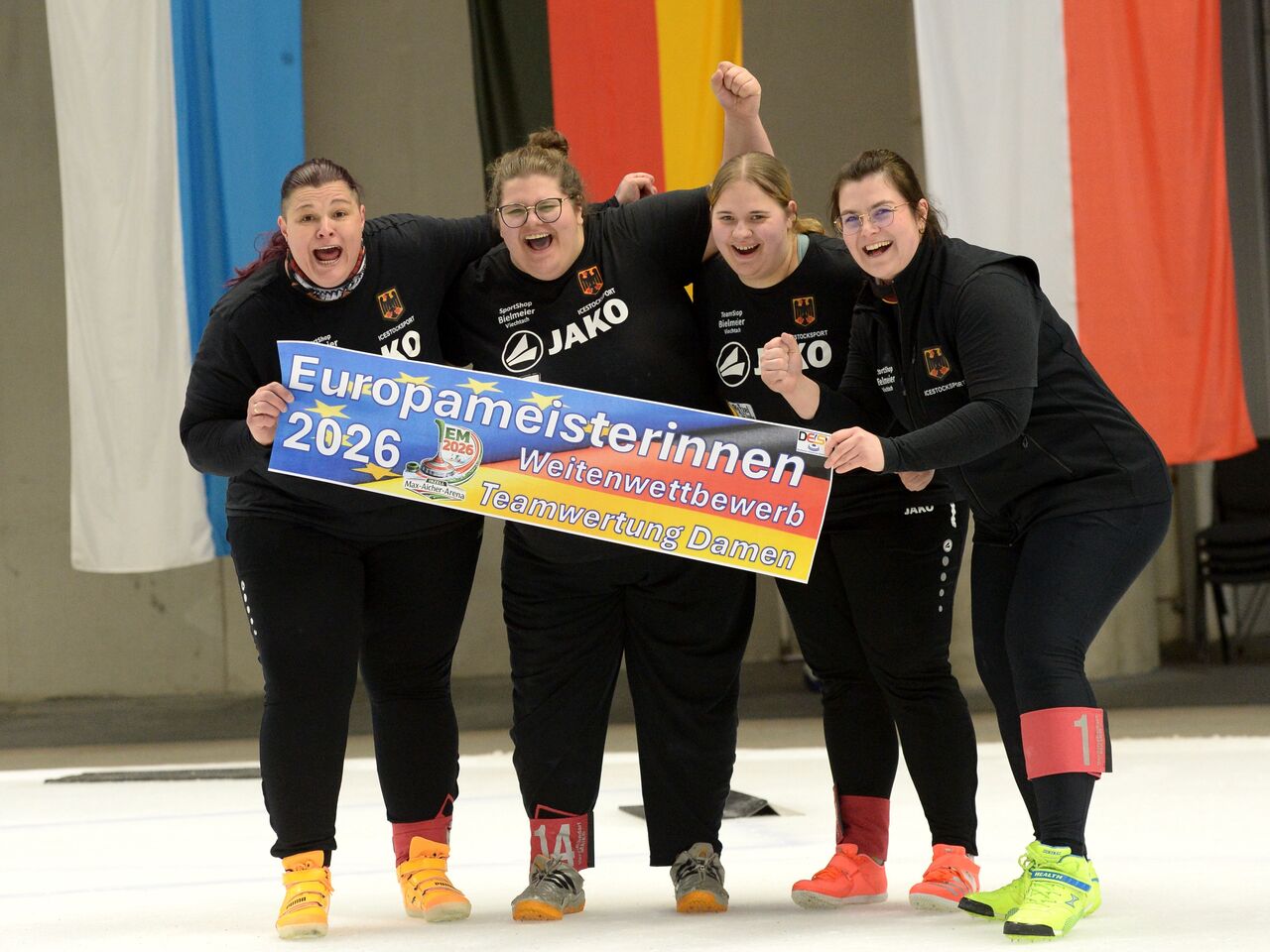 Team Gold und 2x Silber bei Eisstock Europameisterschaften 